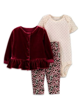 Child of Mine Girls One Piece Romper Dress 3-6 MONTHS Polka Dot Floral W Birds